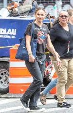 DREA DE MATTEO Out and About in New York 08/31/2017