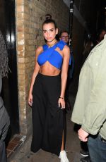 DUA LIPA Leaves Bricklane Yard in London 08/31/2017