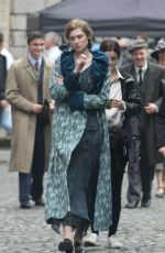 ELIZABETH DEBICKI on the Set of Vita & Virginia in Dublin 09/04/2017