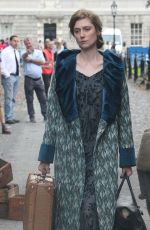 ELIZABETH DEBICKI on the Set of Vita & Virginia in Dublin 09/04/2017