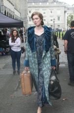 ELIZABETH DEBICKI on the Set of Vita & Virginia in Dublin 09/04/2017
