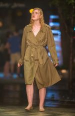 ELLE FANNING Fashes Her Underwear on the Set of Woody Allen Movie in New York 09/27/2017