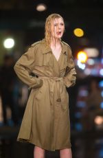 ELLE FANNING Fashes Her Underwear on the Set of Woody Allen Movie in New York 09/27/2017