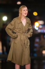 ELLE FANNING Fashes Her Underwear on the Set of Woody Allen Movie in New York 09/27/2017