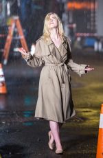 ELLE FANNING Fashes Her Underwear on the Set of Woody Allen Movie in New York 09/27/2017