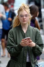 ELLE FANNING Heading to Her Home in New York 09/03/2017