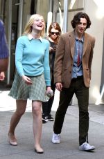 ELLE FANNING on the Set of Untitled Woody Allen Project 09/27/2017