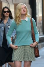 ELLE FANNING on the Set of Woody Allen Movie in New York 09/15/2017