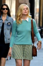 ELLE FANNING on the Set of Woody Allen Movie in New York 09/15/2017