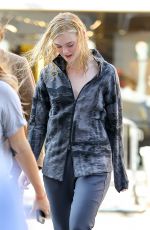 ELLE FANNING on the Set of Woody Allen Project in New York 09/25/2017