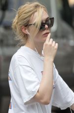 ELLE FANNING Out and About in New York 09/12/2017