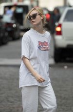 ELLE FANNING Out and About in New York 09/12/2017