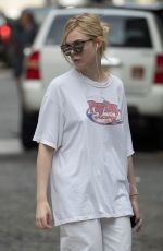 ELLE FANNING Out and About in New York 09/12/2017