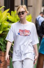 ELLE FANNING Out and About in New York 09/12/2017