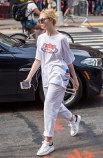 ELLE FANNING Out and About in New York 09/12/2017