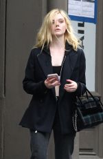 ELLE FANNING Out and About in New York 09/18/2017