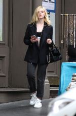 ELLE FANNING Out and About in New York 09/18/2017