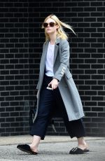 ELLE FANNING Out and About in New York 09/19/2017