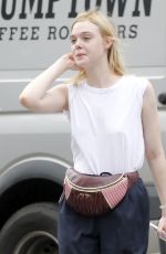 ELLE FANNING Out and About in New York 09/21/2017