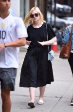 ELLE FANNING Out in New York 09/07/2017