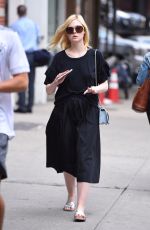 ELLE FANNING Out in New York 09/07/2017