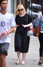 ELLE FANNING Out in New York 09/07/2017