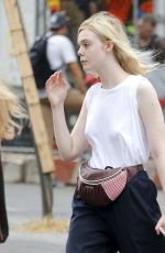 ELLE FANNING Out in New York 09/21/2017