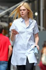 ELLE FANNING Out Shopping in New York 08/31/2017
