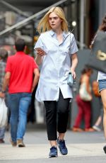 ELLE FANNING Out Shopping in New York 08/31/2017