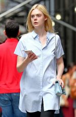 ELLE FANNING Out Shopping in New York 08/31/2017