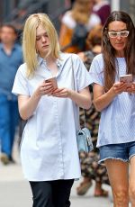 ELLE FANNING Out Shopping in New York 08/31/2017