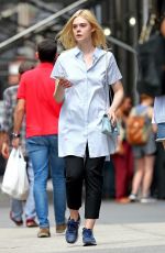 ELLE FANNING Out Shopping in New York 08/31/2017