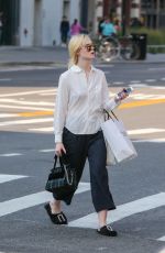 ELLE FANNING Out Shopping in New York 09/11/2017
