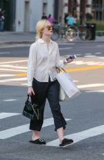 ELLE FANNING Out Shopping in New York 09/11/2017