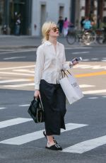 ELLE FANNING Out Shopping in New York 09/11/2017
