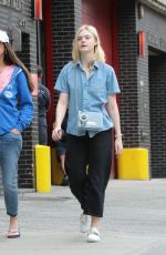 ELLE FANNING with Her Mother Out in New York 09/02/2017