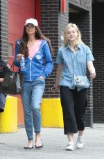 ELLE FANNING with Her Mother Out in New York 09/02/2017