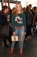ELLIE BAMBER at Markus Lupfer Fashion Show at London Fashion Week 09/16/2017