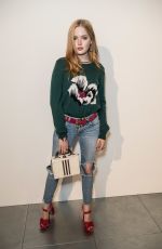 ELLIE BAMBER at Markus Lupfer Fashion Show at London Fashion Week 09/16/2017