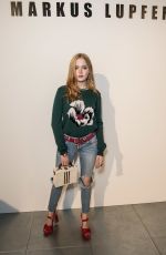 ELLIE BAMBER at Markus Lupfer Fashion Show at London Fashion Week 09/16/2017