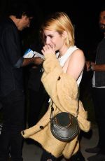 EMMA ROBERTS Arrives at Harry Styles Concert in Los Angeles 09/21/2017