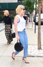 EMMA ROBERTS in Jeans Leaves Her Hotel in New York 09/12/2017