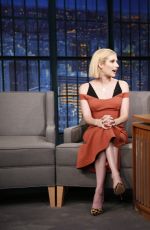 EMMA ROBERTS on Late Night with Seth Meyers in New York 09/12/2017