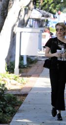 EMMA ROBERTS Out in Los Angeles 09/22/2017