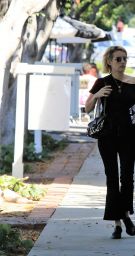 EMMA ROBERTS Out in Los Angeles 09/22/2017