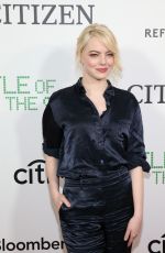 EMMA STONE at Battle of the Sexes Screening in New York 09/19/2017