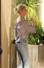 EMMA STONE at Fogo De Chao Restaurant in Beverly Hills 09/16/2017