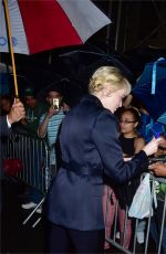 EMMA STONE Leaves Late Show with Stephan Colbert in New York 09/19/2017