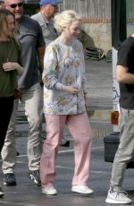 EMMA STONE on the Set of Maniac in New York 09/20/2017