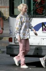 EMMA STONE on the Set of Maniac in New York 09/20/2017
